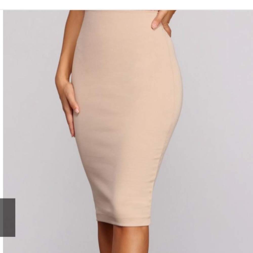 Shinestar bodycon skirt